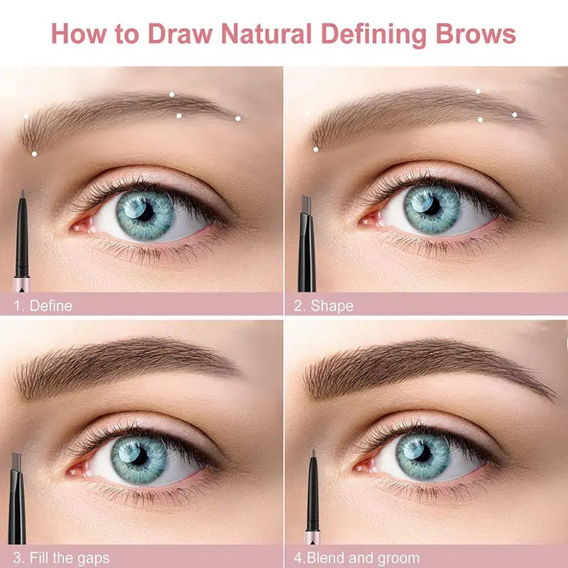 Dual-Sided Retractable Eyebrow Pencil