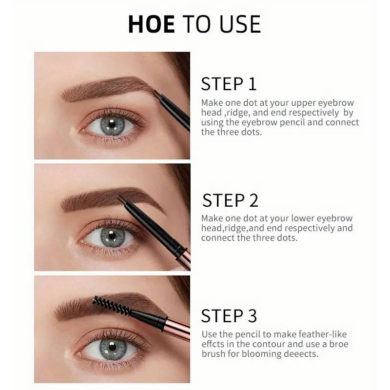 Light Blue Waterproof Eyebrow Pencil for a Flawless Finish