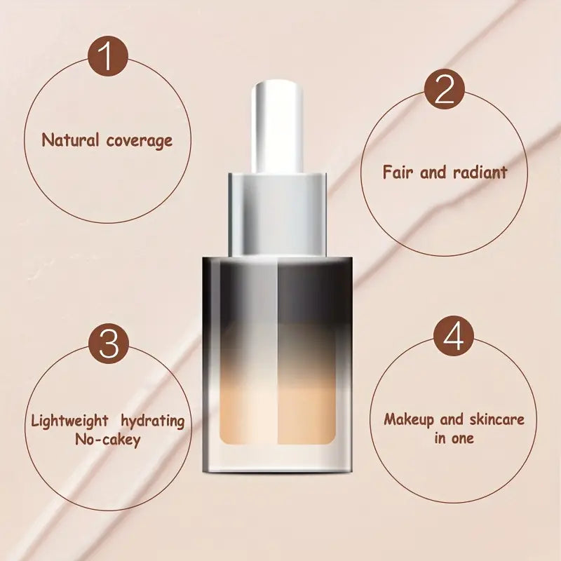 Rose - infused Moisturizing Oil Serum Foundation