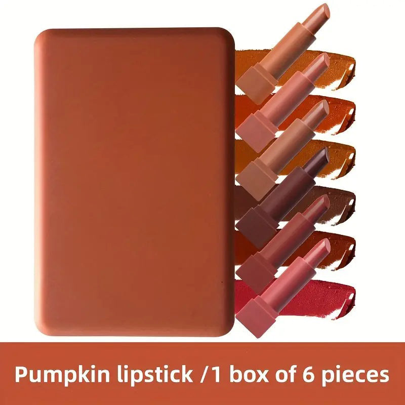 6 Pcs Matte Misty Lipstick Set for All