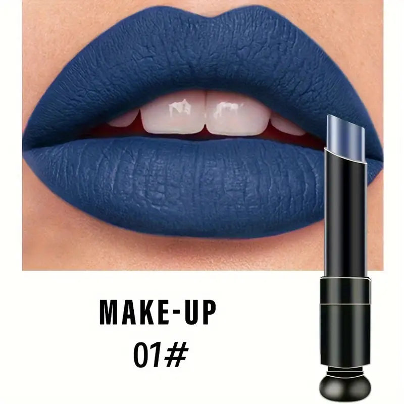 Blue Matte Non - Smudge Moist Lip Gloss