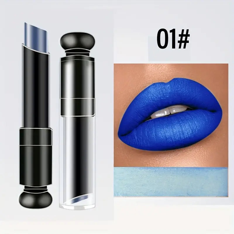 Blue Matte Non - Smudge Moist Lip Gloss