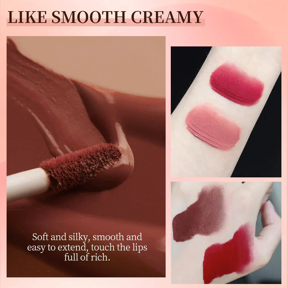 12-Color 24-Hour long-lasting Matte Velvet Lip Gloss