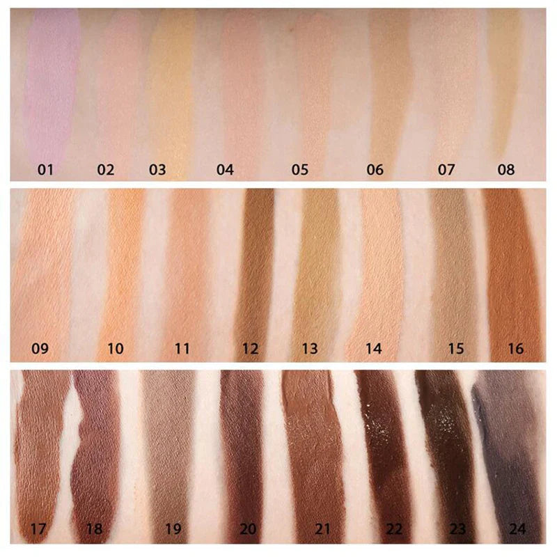 24 Colors Long-lasting Waterproof Face Makeup Liquid Foundation