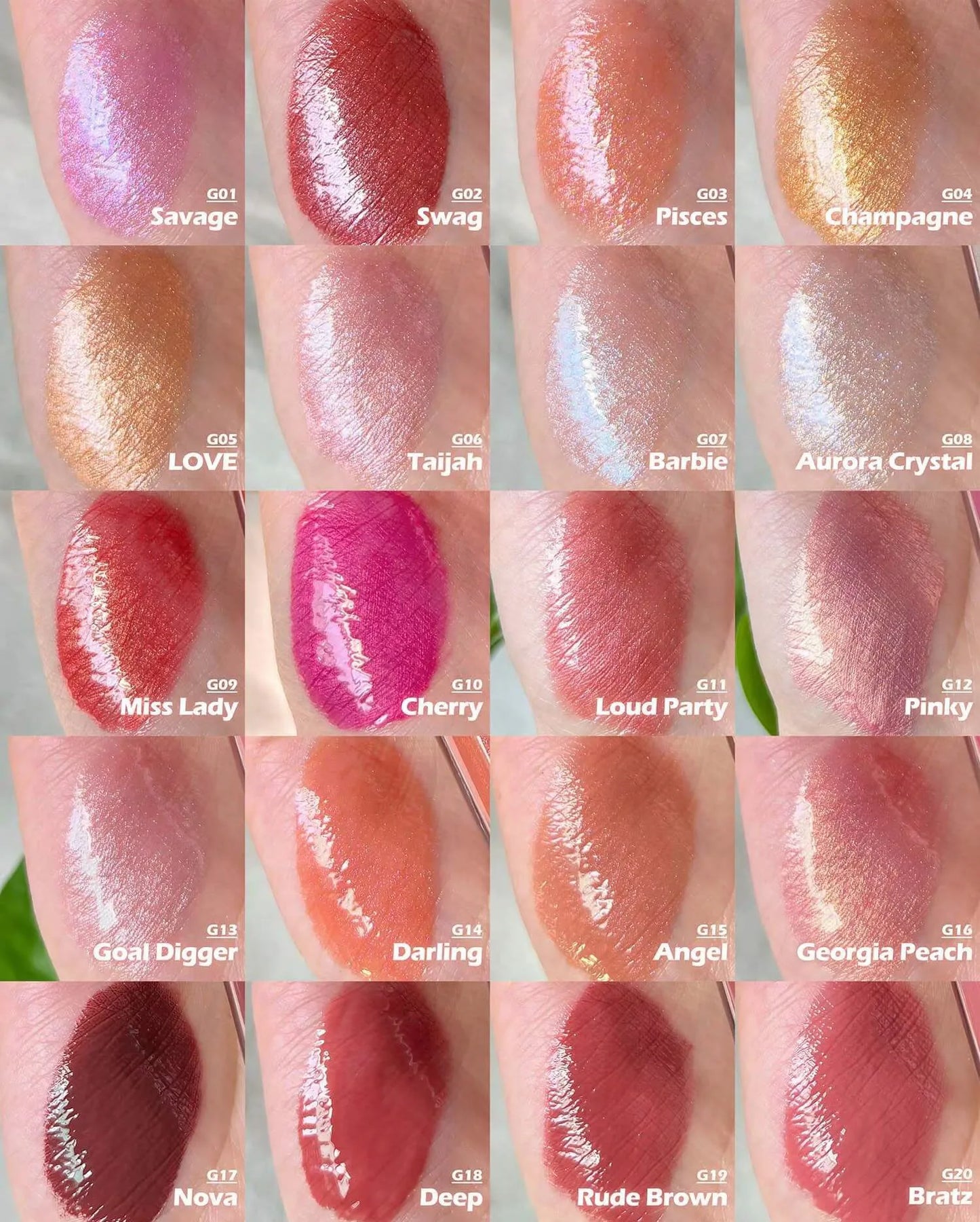 Private Label Sparkling Diamond Transparent Lip Gloss