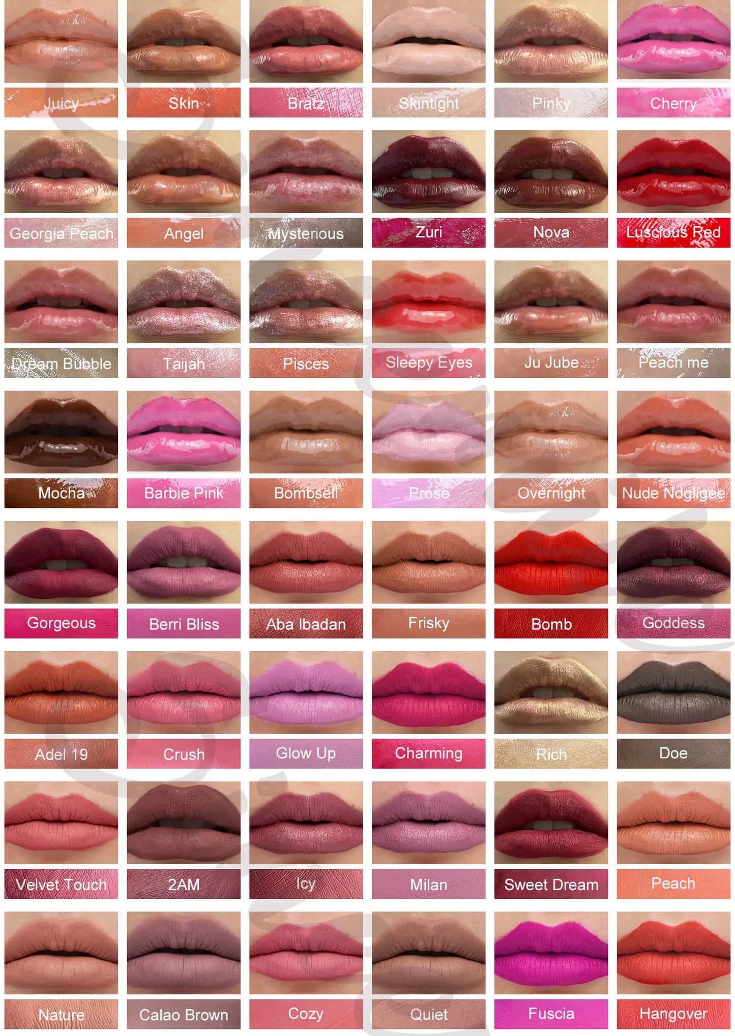 10pcs Custom Logo Waterproof Vegan Glitter Lip - plumping Lip Gloss