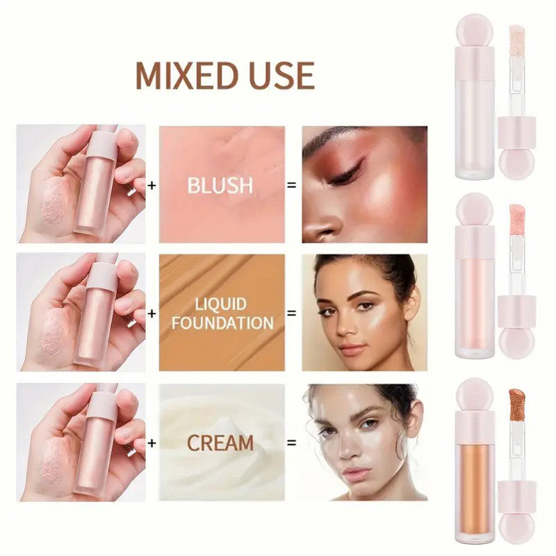 Versatile Moisturizing Liquid Highlighter Stick