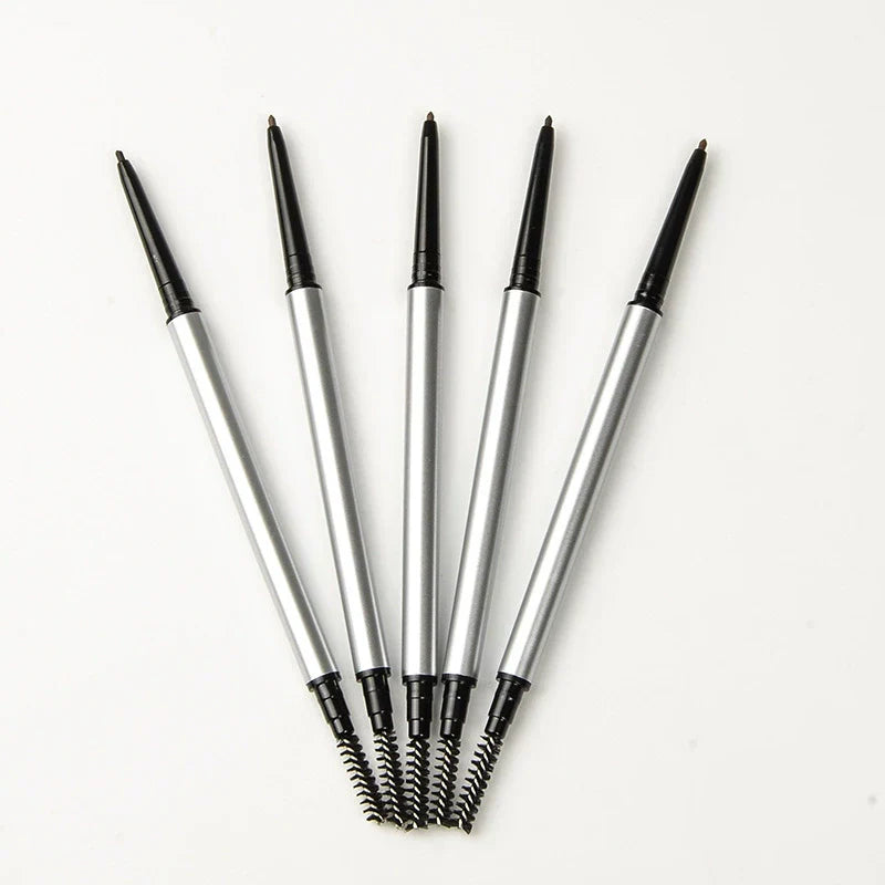 5pcs 1.5mm Thin Silver Double-ended Eyebrow Pencil