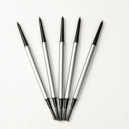 5pcs 1.5mm Thin Silver Double-ended Eyebrow Pencil