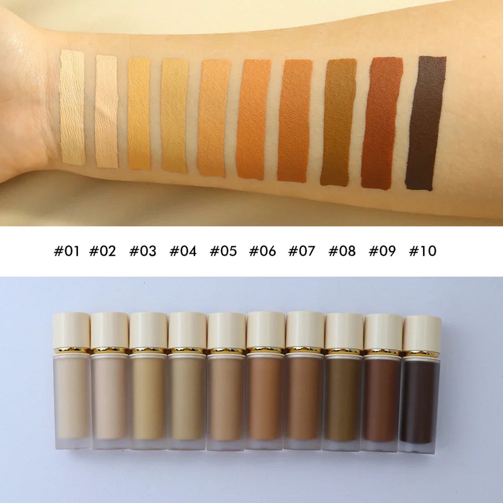 Ten-color Spot-lightening  Liquid Foundation Concealer